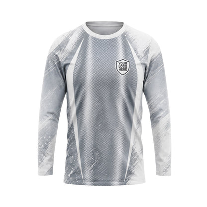 Silver Grunge Sweep custom jersey JSC0025 - front