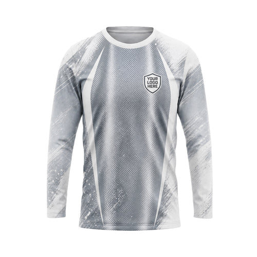 Silver Grunge Sweep custom jersey JSC0025 - front