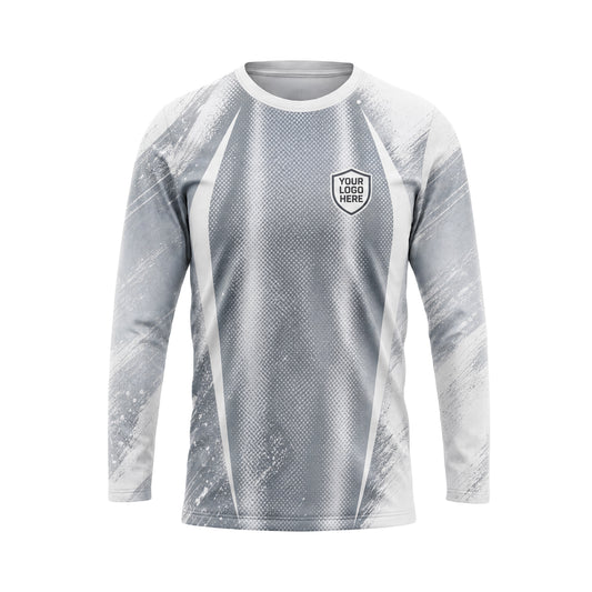 Silver Grunge Sweep custom jersey JSC0025 - front