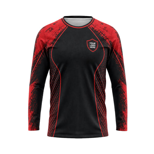 Blood Grunge Halftone custom jersey JSC0028 - front