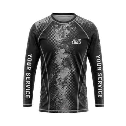 Charcoal Grunge Spine custom jersey JSC0029 - front