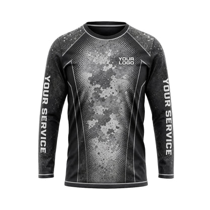 Grey Hex Camo custom jersey JSC0030 - front