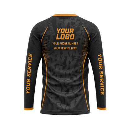 Amber Tonal Camo custom jersey JSC0033 - back