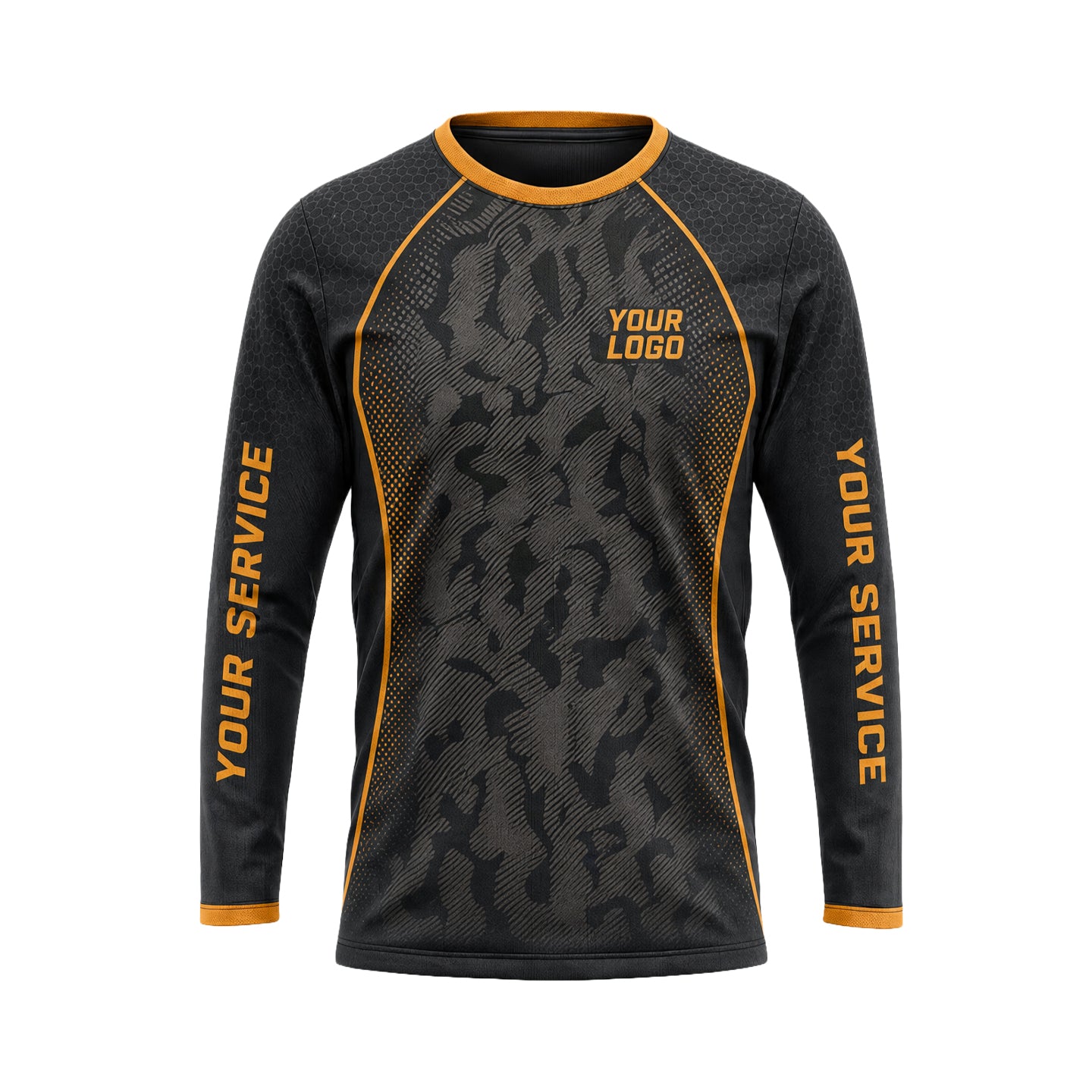 Amber Tonal Camo custom jersey JSC0033 - front