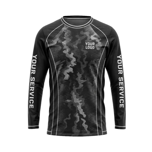 Grey Liquid Swirl custom jersey JSC0034 - front