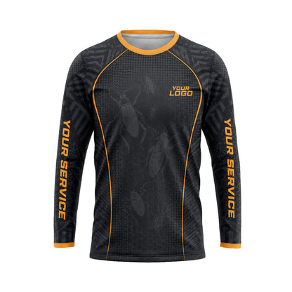 Orange Roach Silhouette custom jersey JSC0035 - front