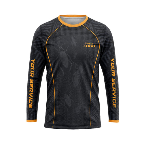 Orange Roach Silhouette custom jersey JSC0035 - front