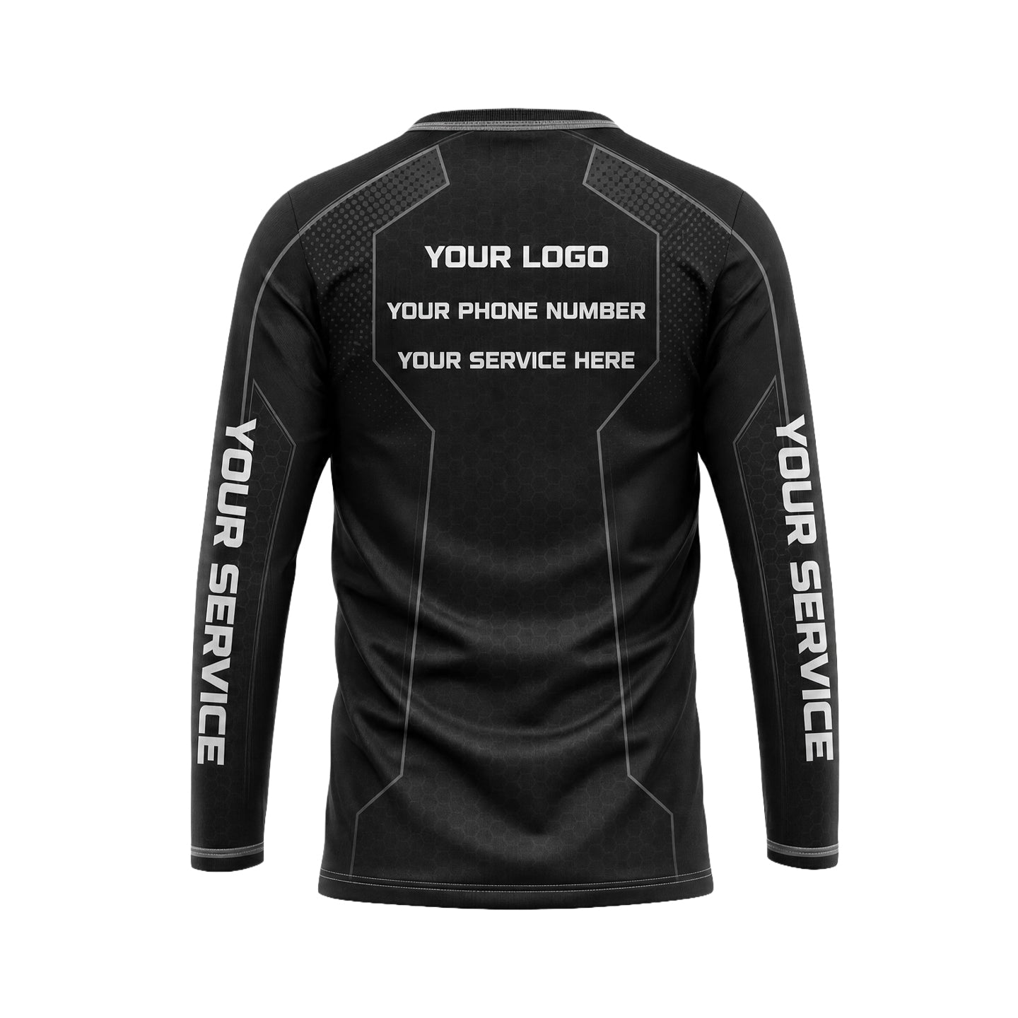 Mono Tech Armor custom jersey JSC0036 - back