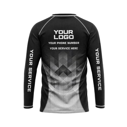 Silver Diamond Fade custom jersey JSC0037 - back
