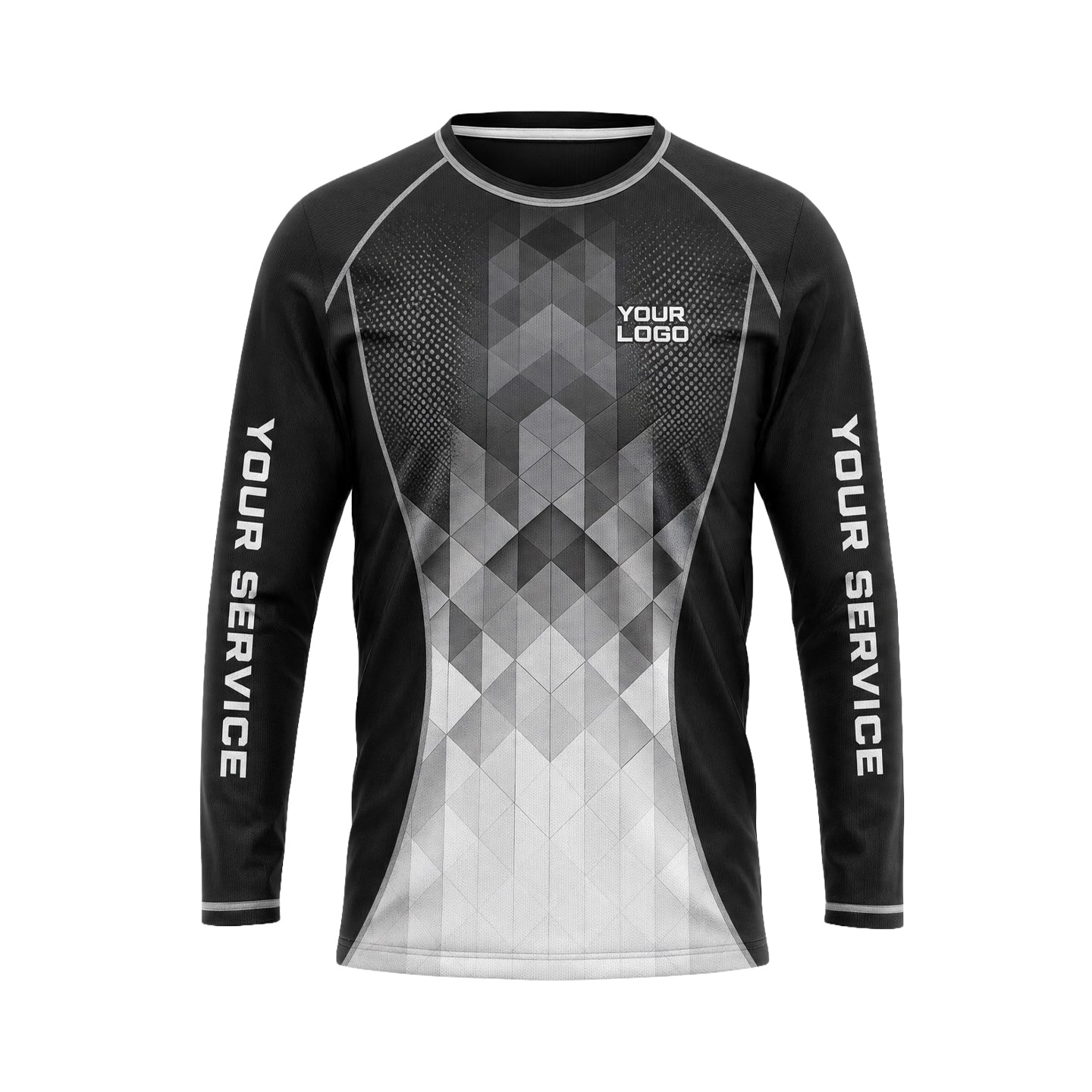 Silver Diamond Fade custom jersey JSC0037 - front