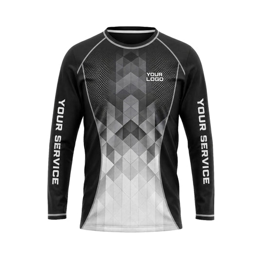 Silver Diamond Fade custom jersey JSC0037 - front