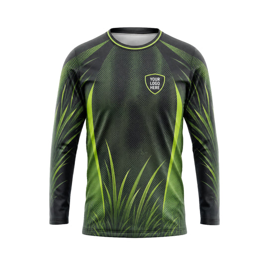 Lime Grass Blades custom jersey LCJSC0001 - front