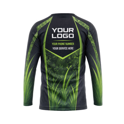 Green Camo Field custom jersey LCJSC0004 - back