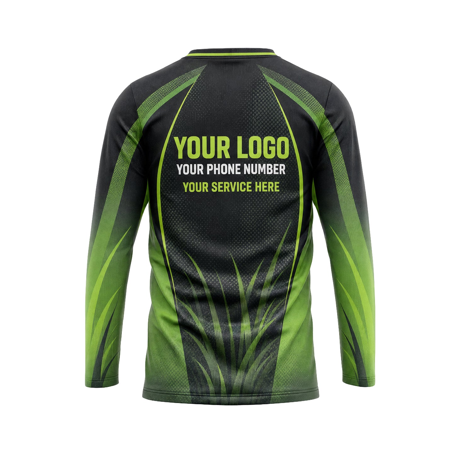 Emerald Grass Sweep custom jersey LCJSC0005 - back
