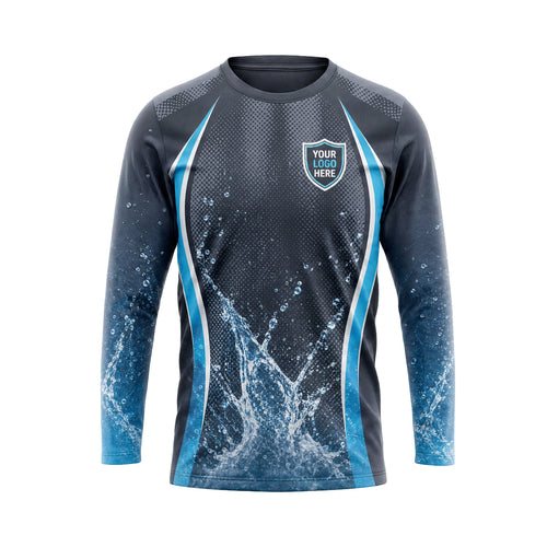Sky-Blue Halftone custom jersey PWJSC0003 - front