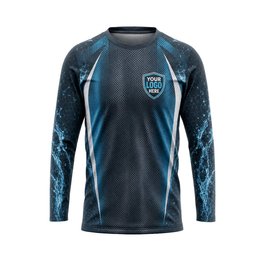 Aqua Hex Splash custom jersey PWJSC0004 - front