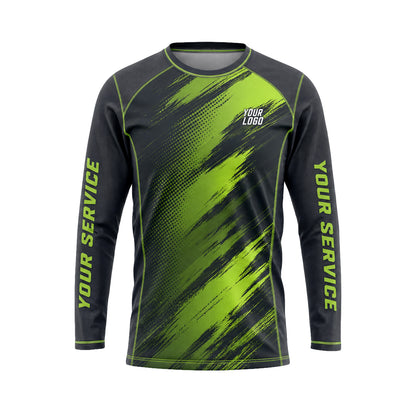 Volt Lime Streak abstract print shirt LCABSV0004 - front