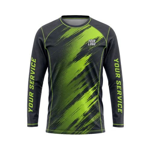 Volt Lime Streak abstract print shirt LCABSV0004 - front