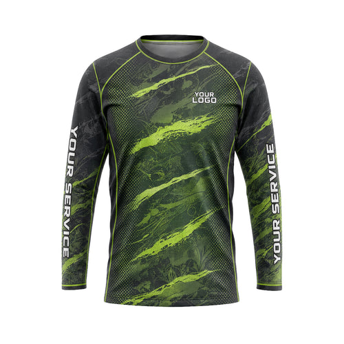Toxic Green Claw abstract print shirt LCABSV0009 - front
