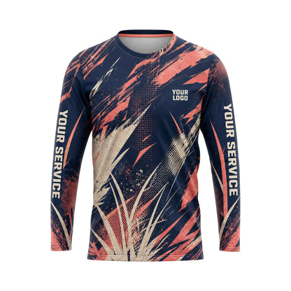 Coral Prairie abstract print shirt LCABSV0013 - front