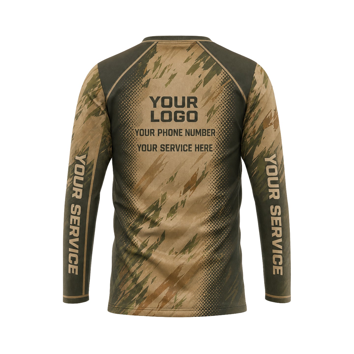 Camo Timber Drift abstract print shirt LCABSV0016 - back