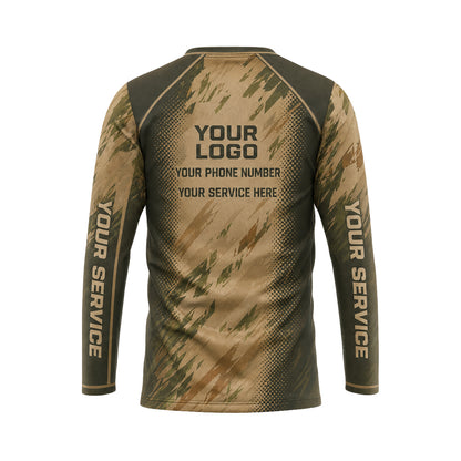 Camo Timber Drift abstract print shirt LCABSV0016 - back