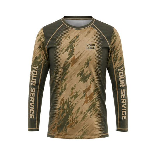 Camo Timber Drift abstract print shirt LCABSV0016 - front