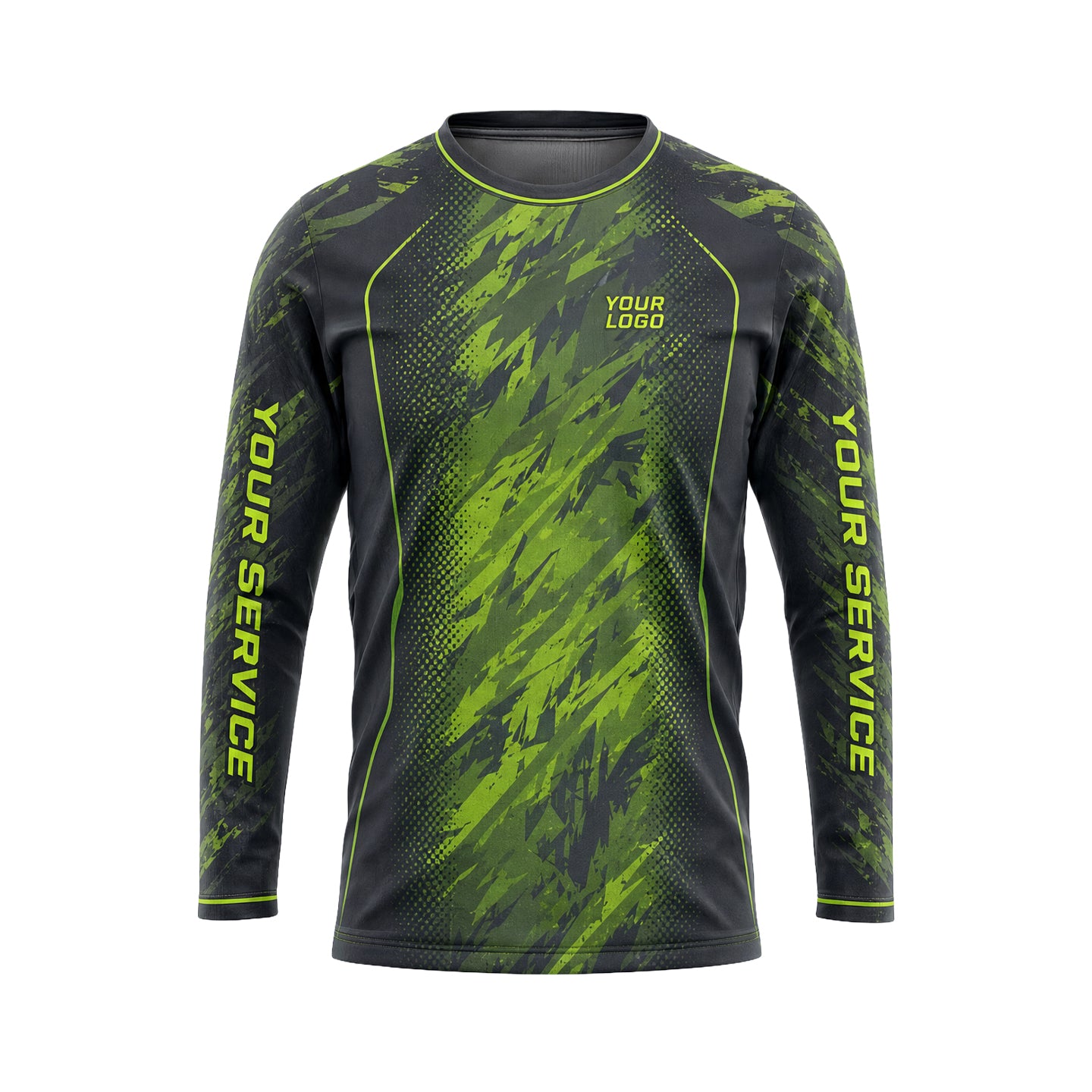 Volt Lightning Strike abstract print shirt LCABSV0017 - front