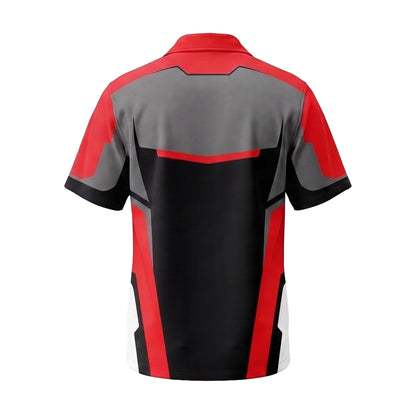 Sparky Meter Electrician Red Electrician mascot shirt ELMC01R - back