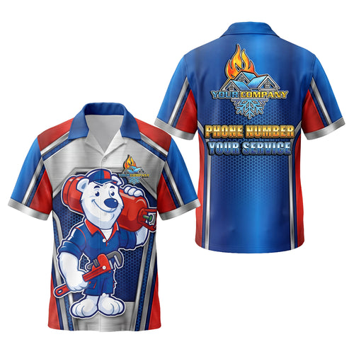 Polar Bear Pipe Wrangler HVAC mascot shirt HVMC06 - key