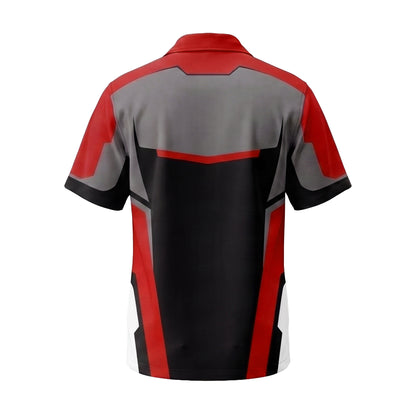 Impact Wrench Mechanic Red Mechanic mascot shirt MEMC01R - back