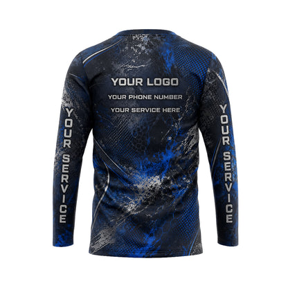 Cobalt Beetle Grunge pest control abstract shirt PCABSV0001 - back