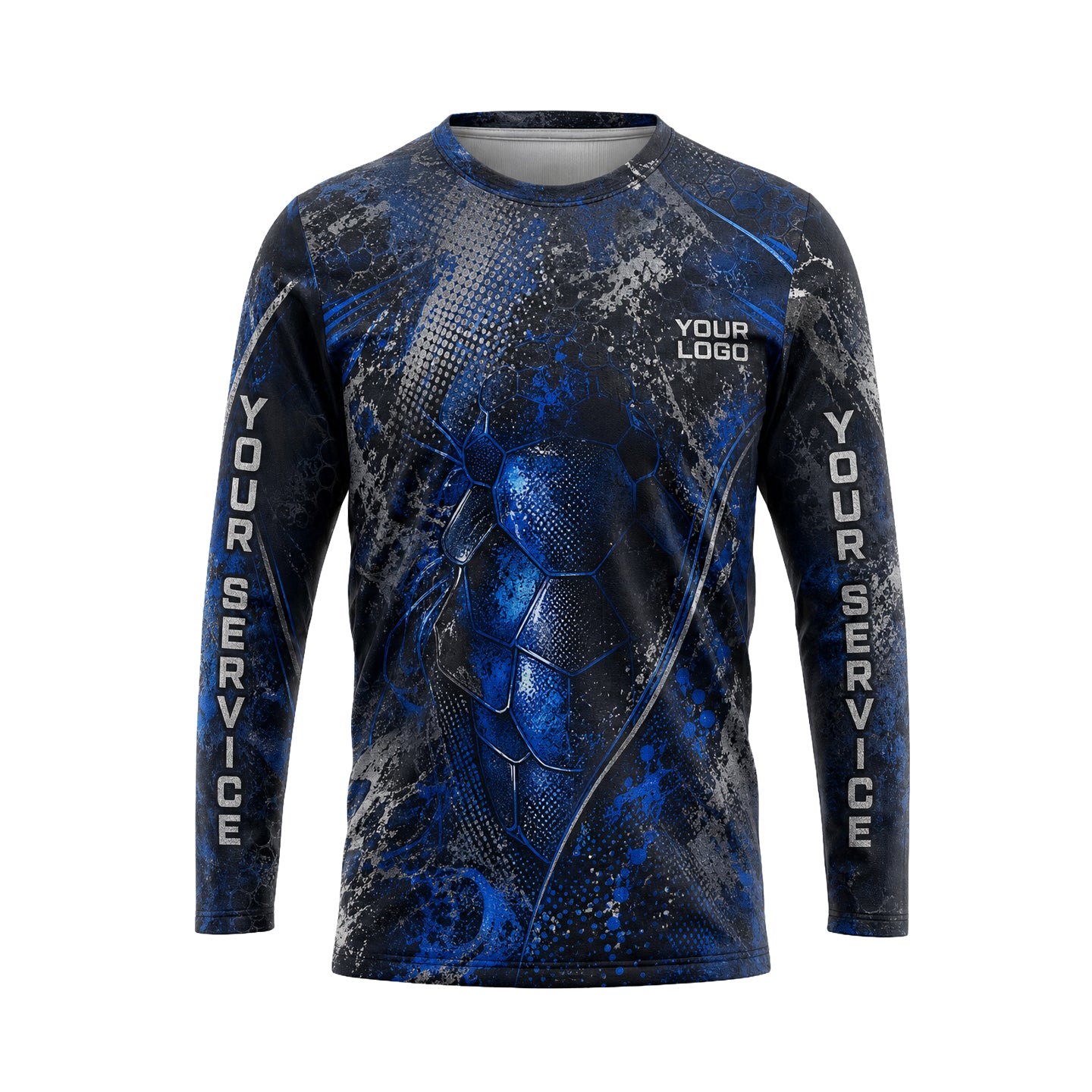 Cobalt Beetle Grunge pest control abstract shirt PCABSV0001 - front