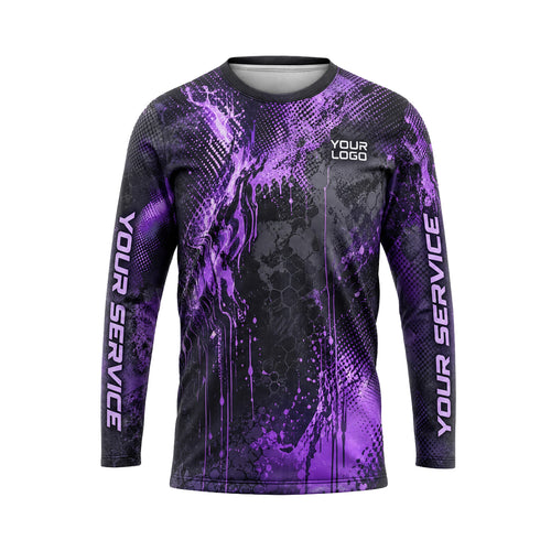Violet Drip Splatter pest control abstract shirt PCABSV0002 - front