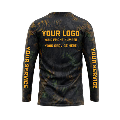 Camo Beetle Field pest control abstract shirt PCABSV0005 - back
