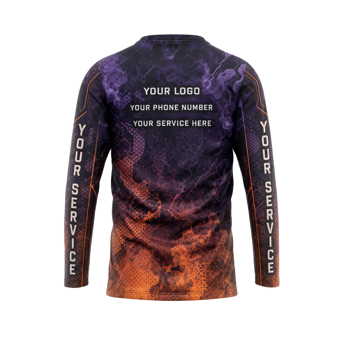 Purple Ember Reptile pest control abstract shirt PCABSV0007 - back
