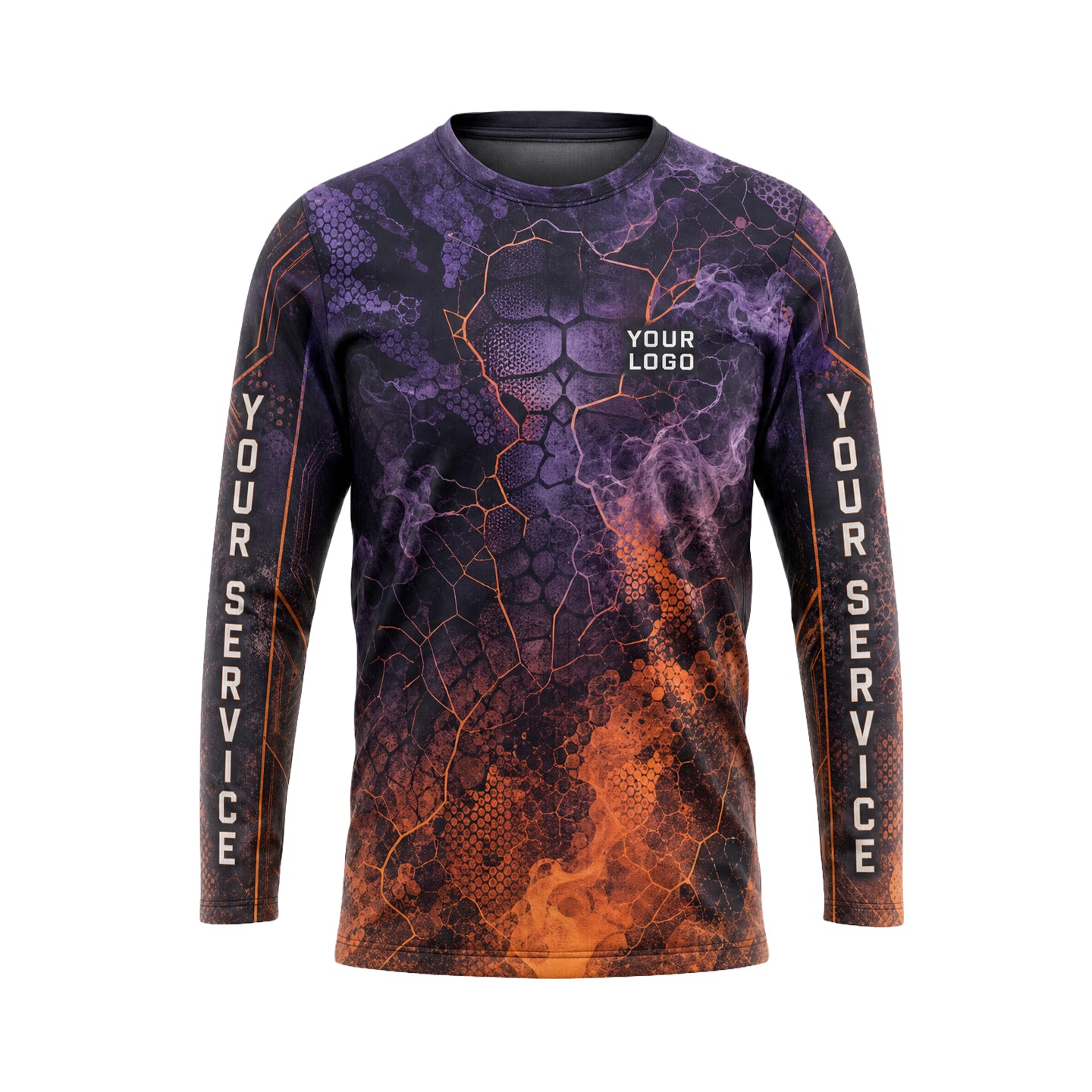Purple Ember Reptile pest control abstract shirt PCABSV0007 - front