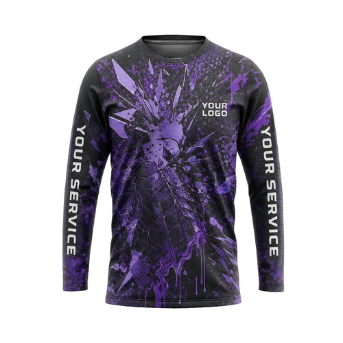 Violet Shatter Insect pest control abstract shirt PCABSV0008 - front