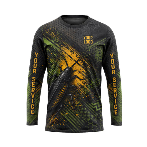 Toxic Roach Splatter pest control abstract shirt PCABSV0011 - front