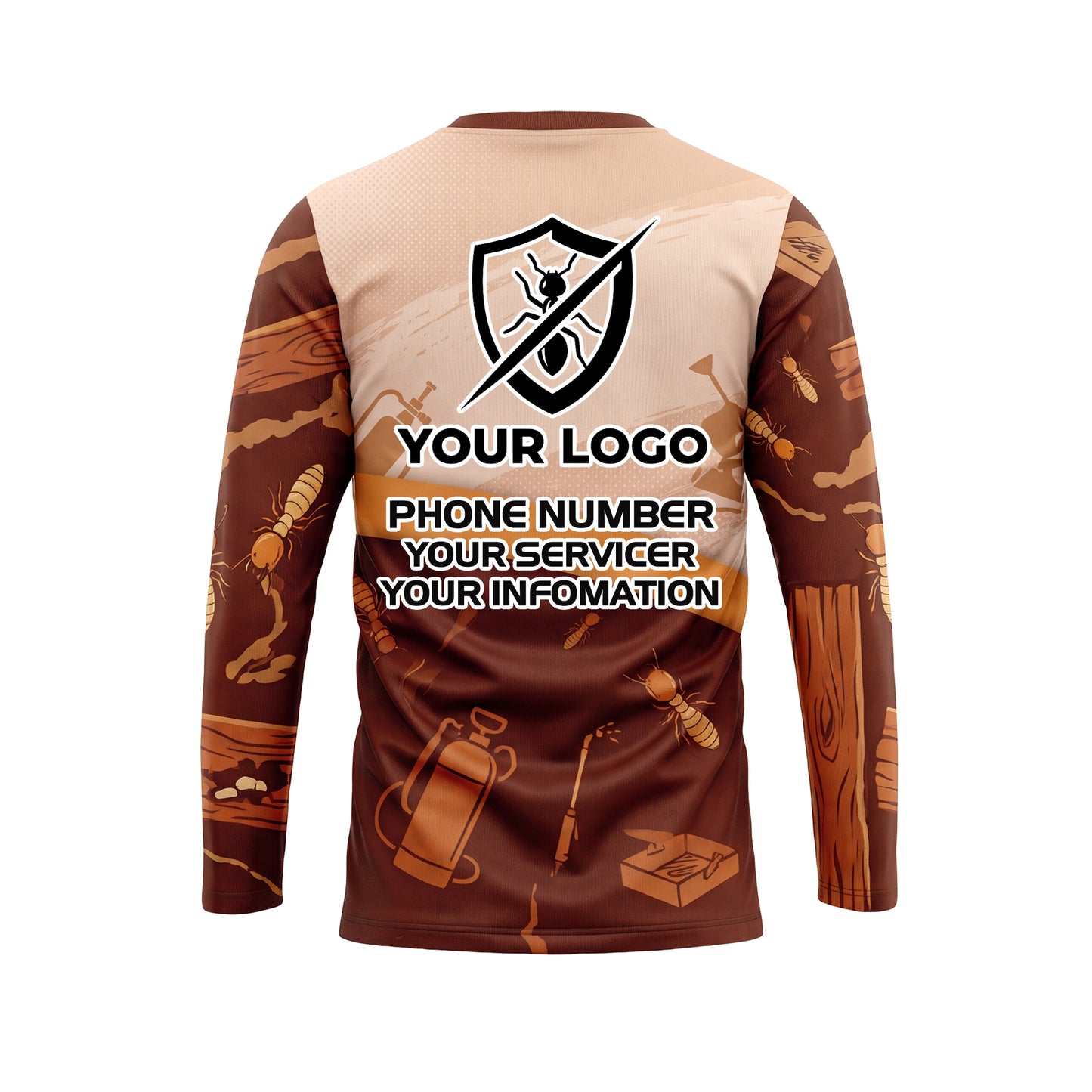 Termite Detective Zoom pest control shirt PCMC04 - back