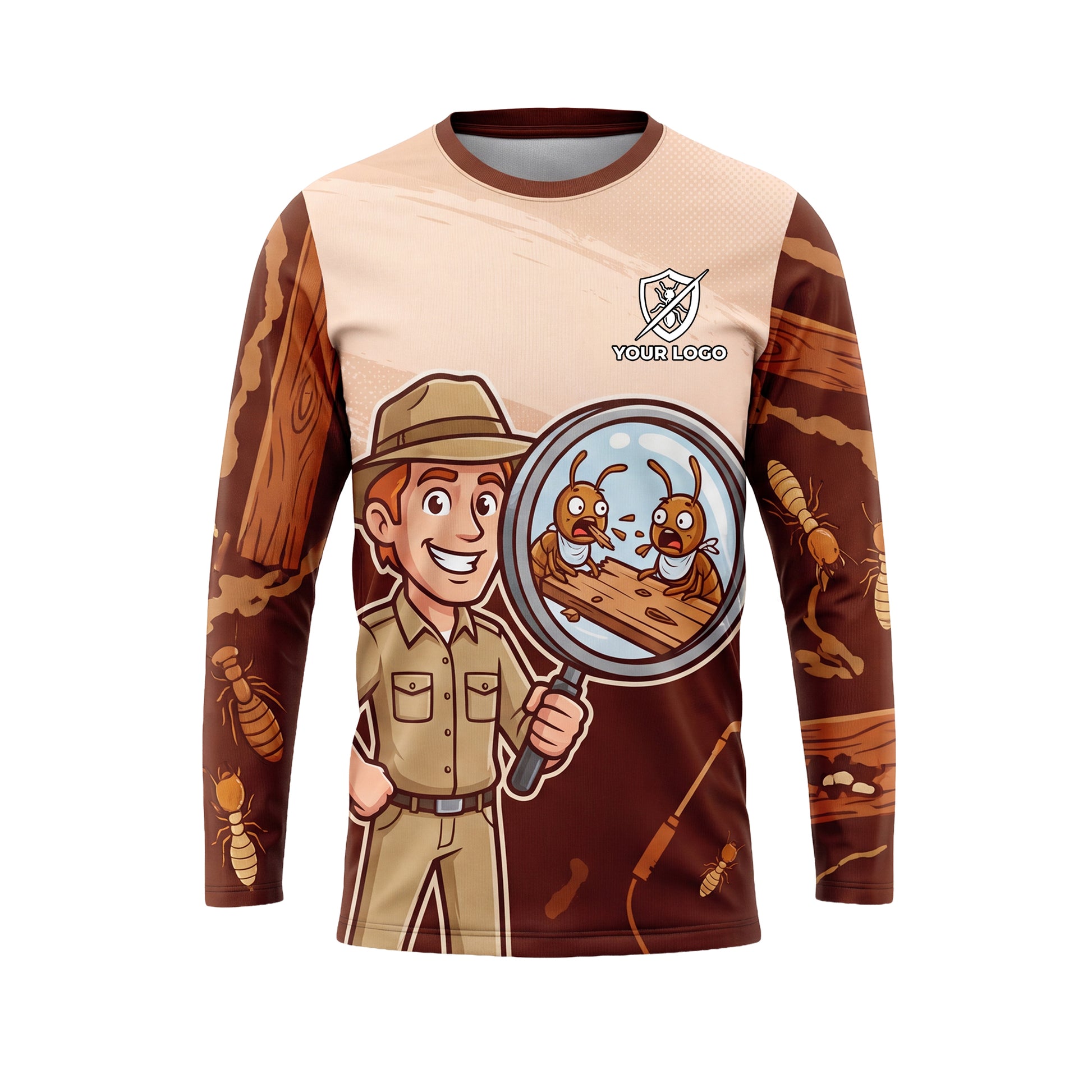 Termite Detective Zoom pest control shirt PCMC04 - front