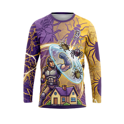 Superhero Pest Smackdown pest control shirt PCMC10 - front