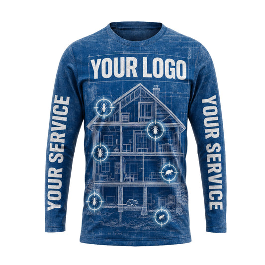 Blueprint Pest Inspection pest control shirt PCSG02 - front