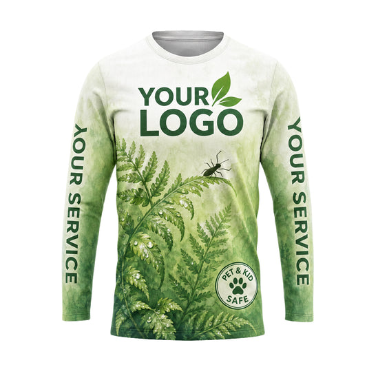 Eco Green Pet & Kid Safe pest control shirt PCSG04 - front