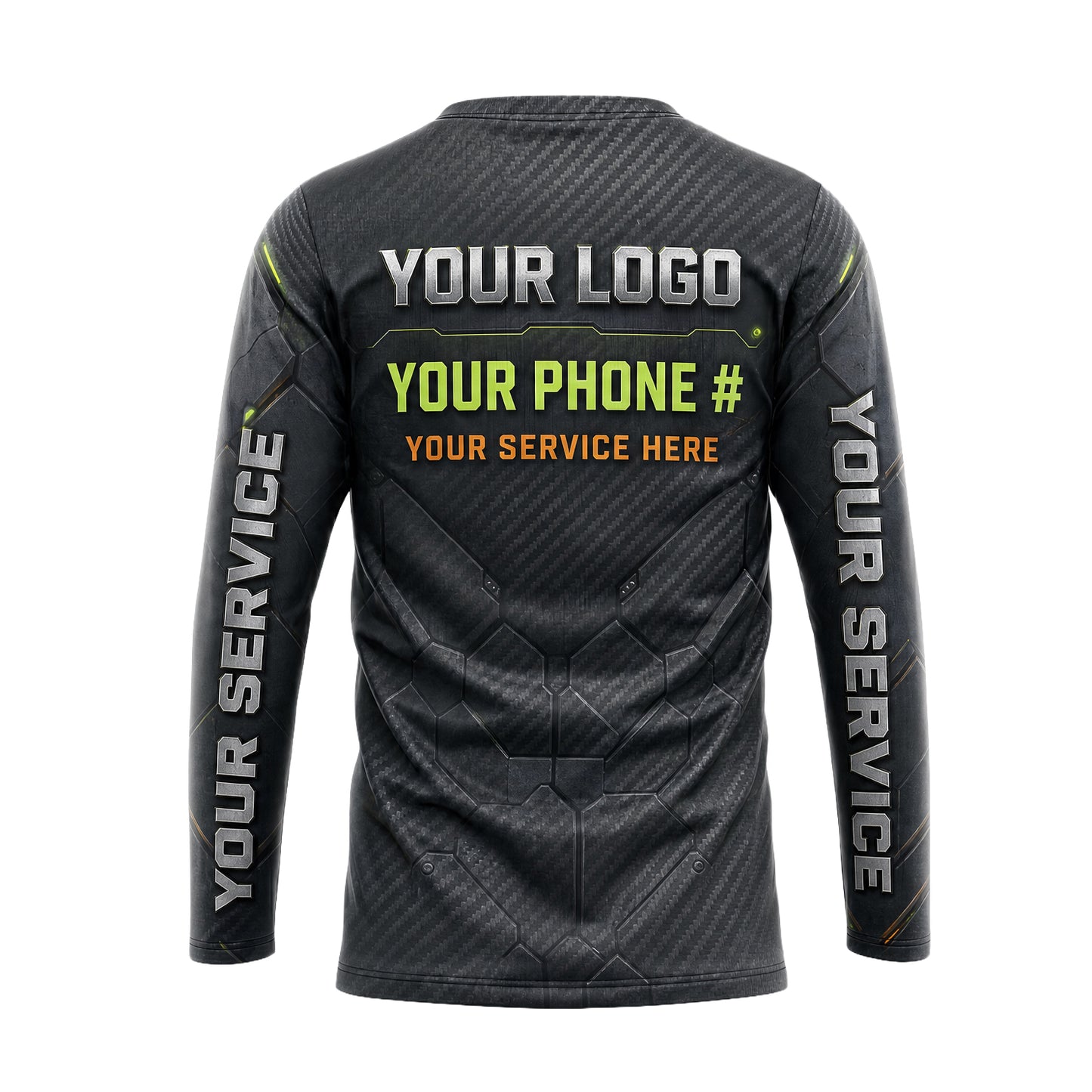 Tactical Carbon Armor pest control shirt PCSG05 - back