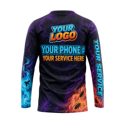 Fire & Ice Fogger Blitz pest control shirt PCSG09 - back