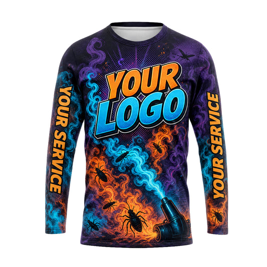 Inferno Frost Bug Smoke pest control shirt PCSG10 - front