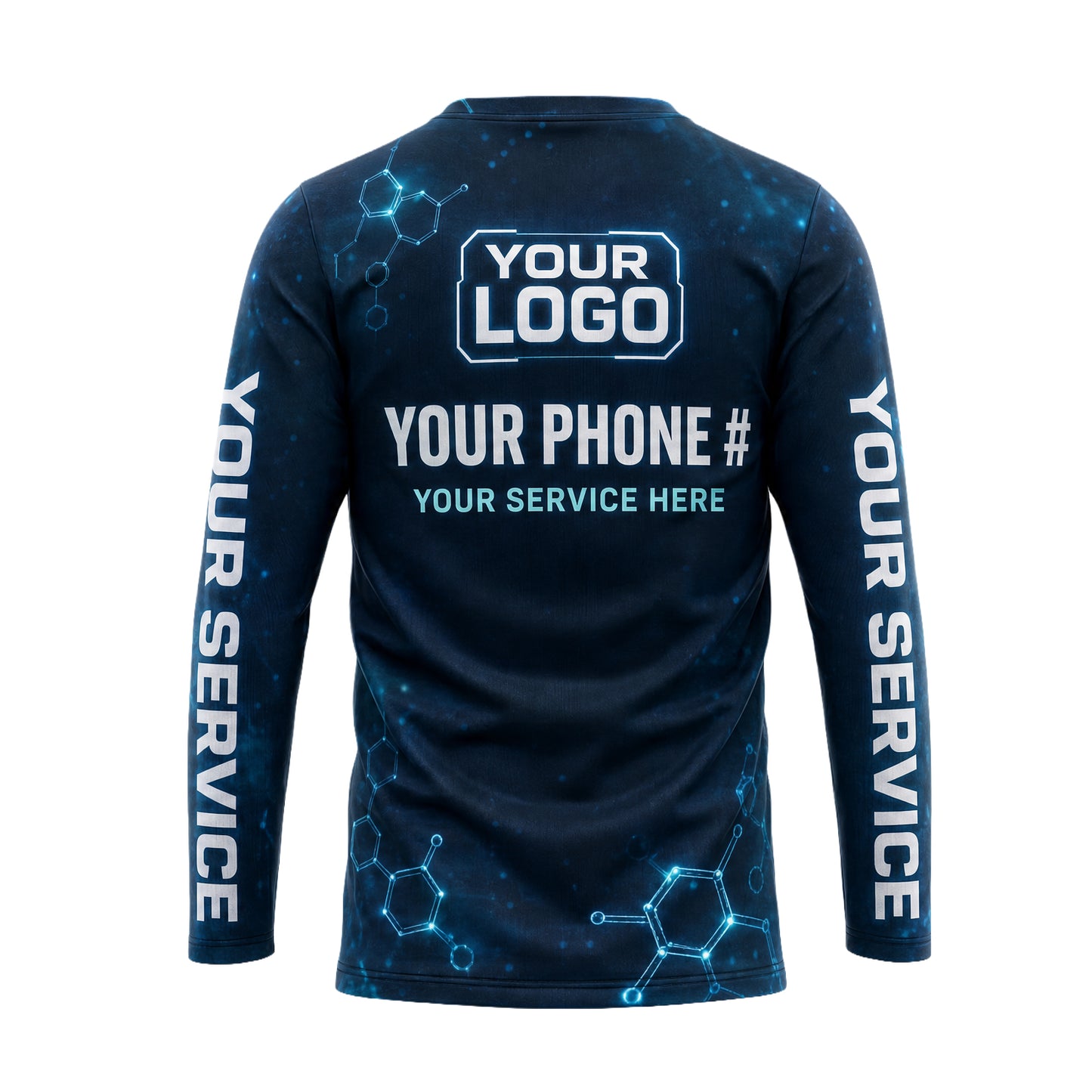 Neon DNA Tick Defense pest control shirt PCSG12 - back