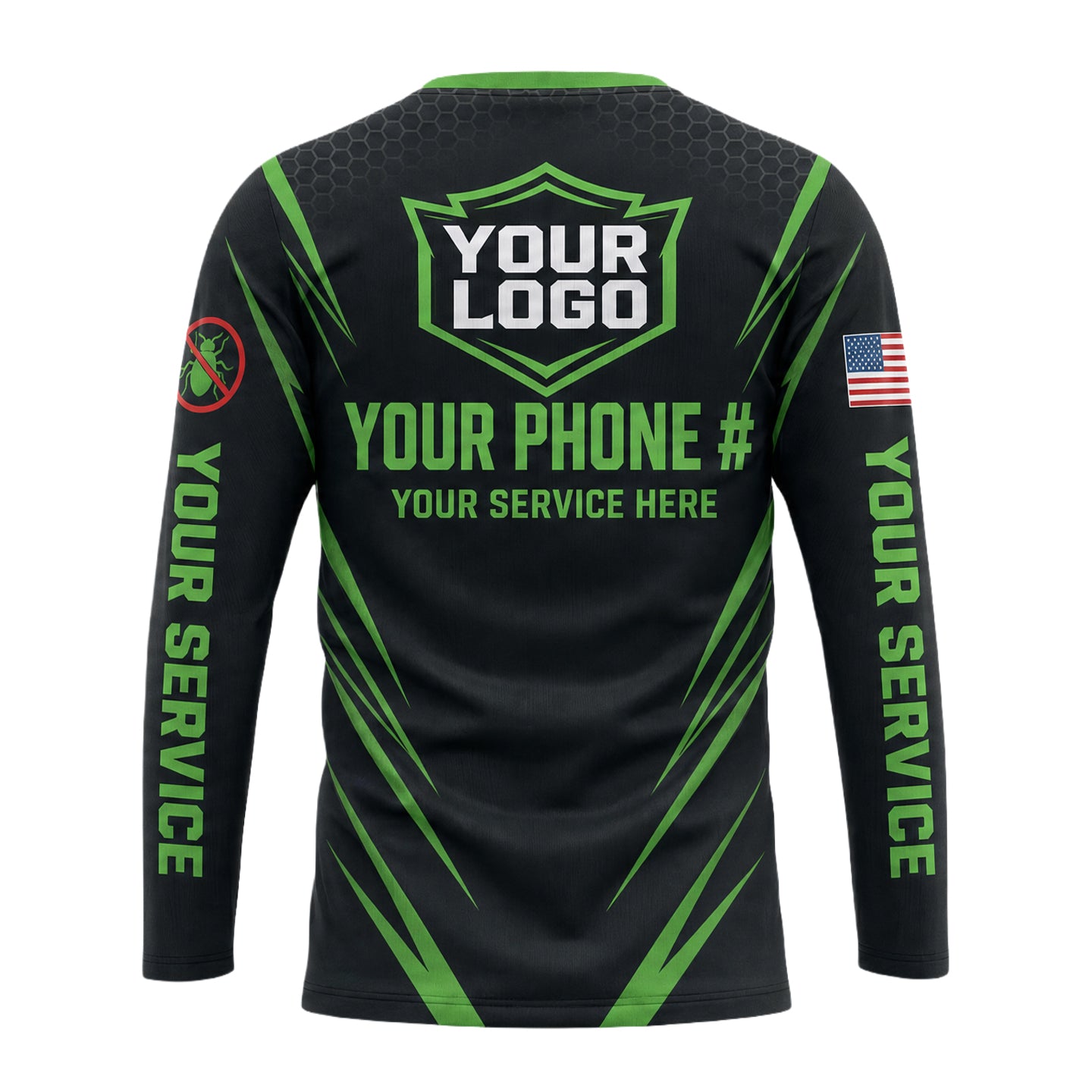 Green Home Defense Fogger pest control shirt PCST03 - back