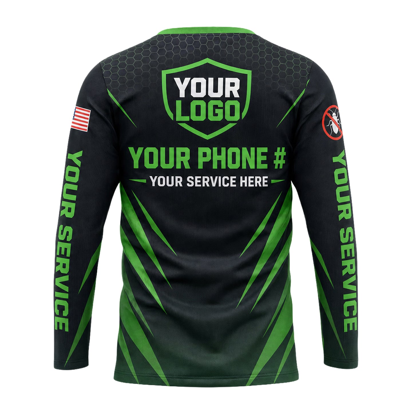 Kitchen Crawler Green Ops pest control shirt PCST05 - back